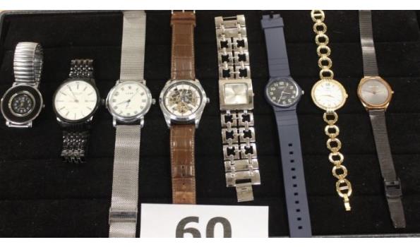 8 diverse horloges w.o. CASIO, PIERRE LANIER, LUXE, SEBRING enz